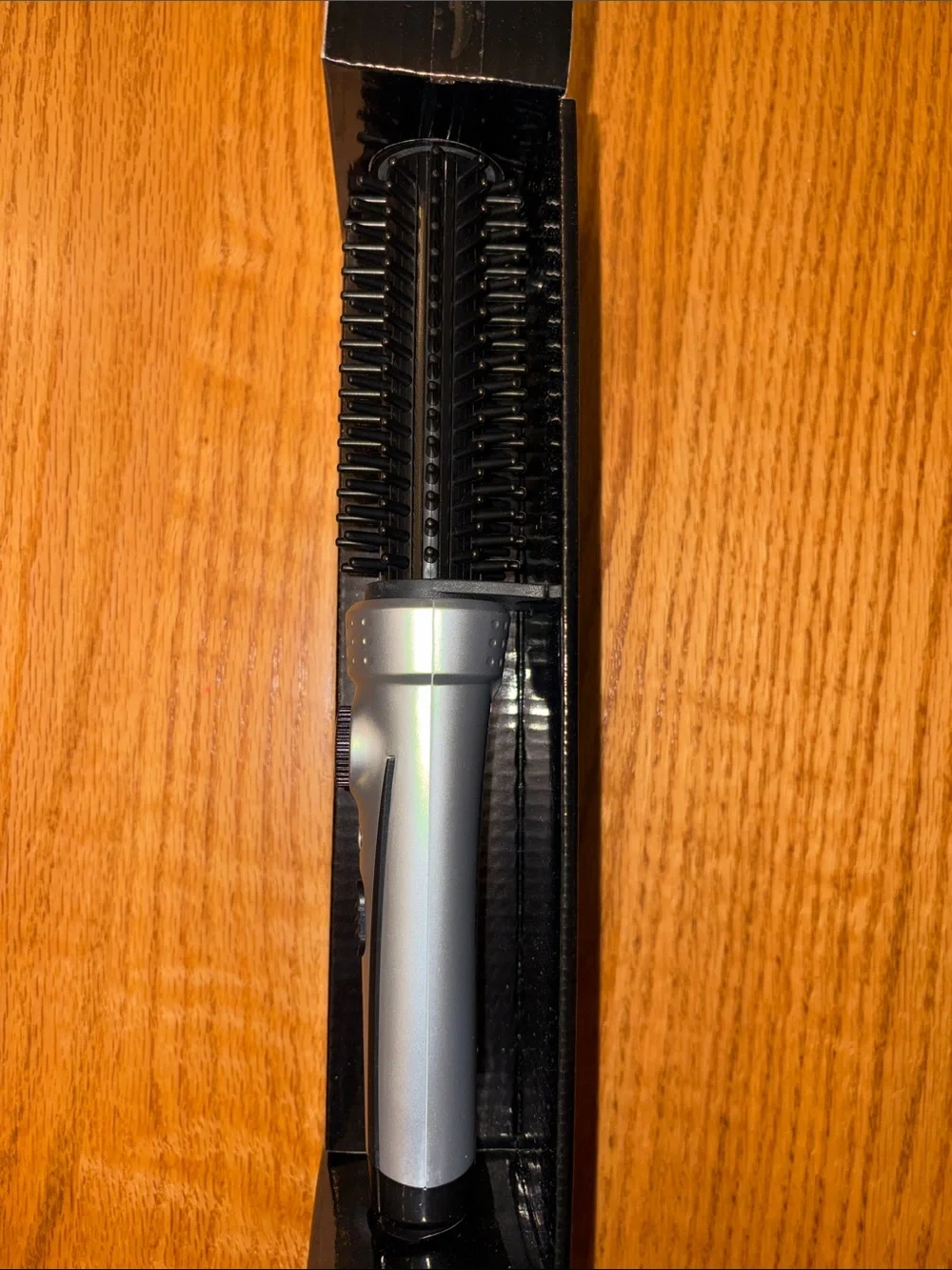 Plugged In 1” Ceramic Tourmaline Brush Iron - Straightens, Curls, and Volumizes